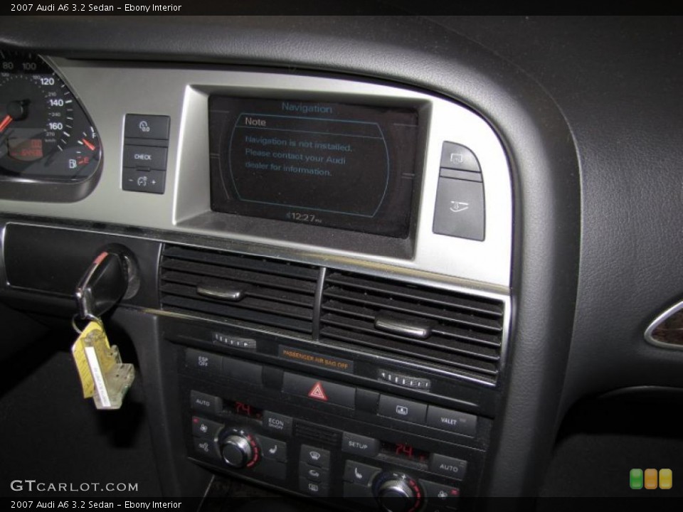 Ebony Interior Controls for the 2007 Audi A6 3.2 Sedan #43137607