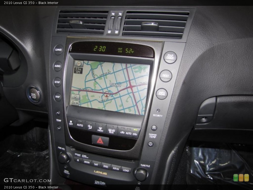 Black Interior Navigation for the 2010 Lexus GS 350 #43137831
