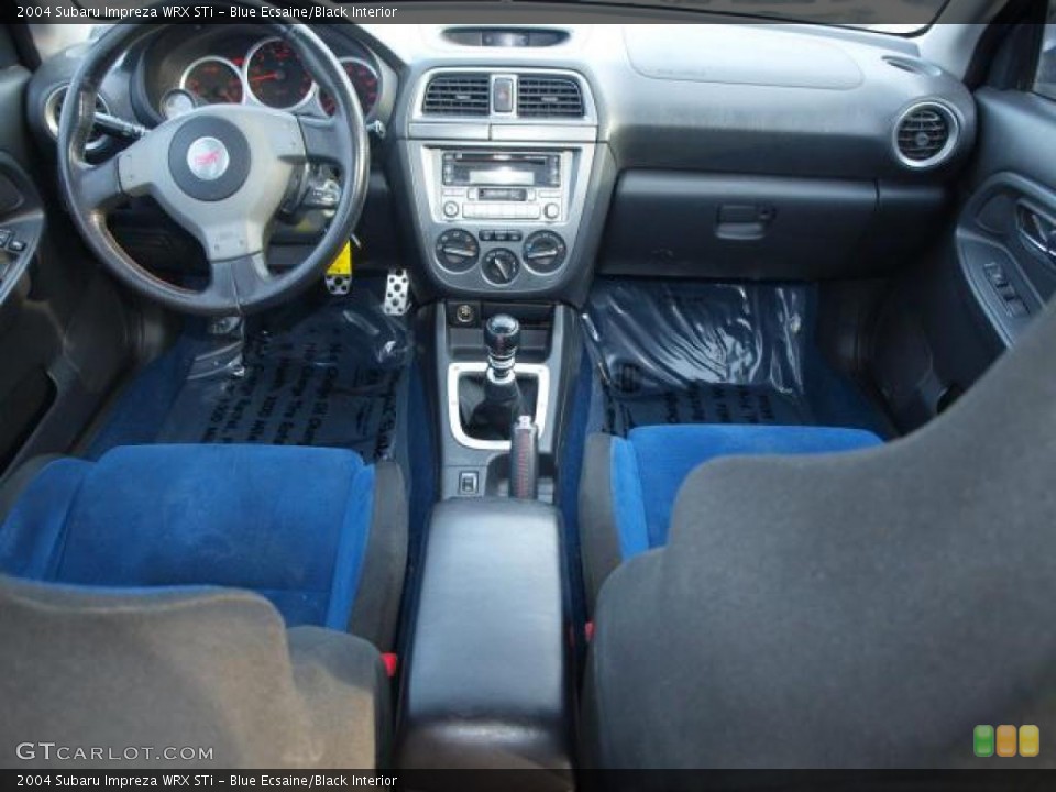 Blue Ecsaine/Black Interior Dashboard for the 2004 Subaru Impreza WRX STi #43140584