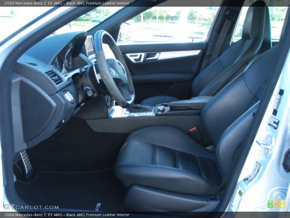 Black AMG Premium Leather Interior Photo for the 2009 Mercedes-Benz C 63 AMG #43142852