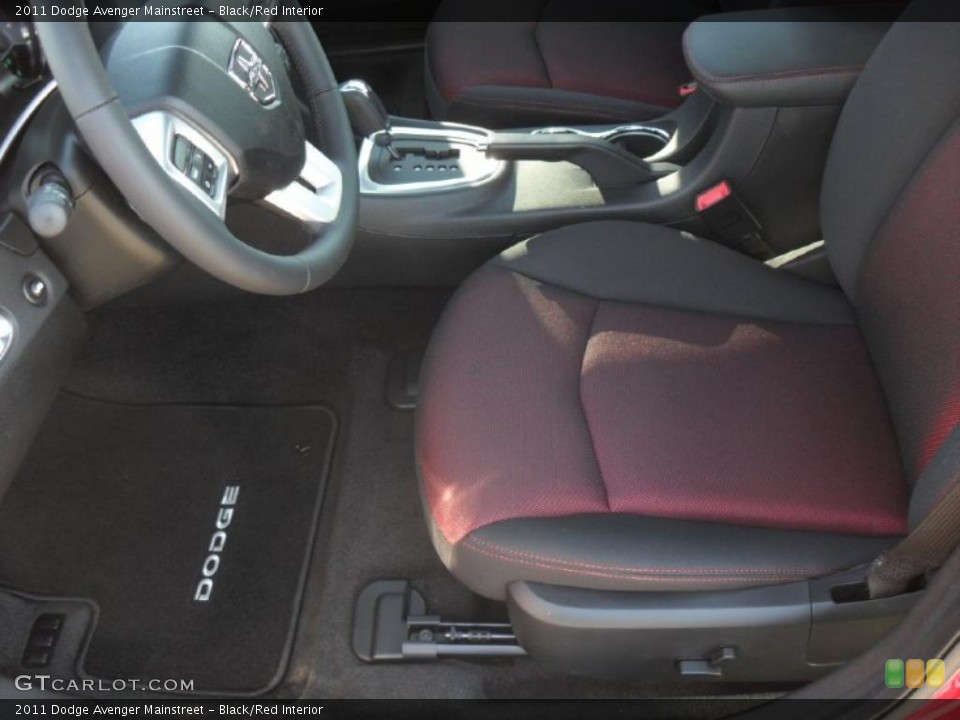 Black/Red Interior Photo for the 2011 Dodge Avenger Mainstreet #43161825
