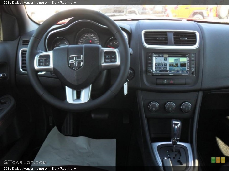 Black/Red Interior Dashboard for the 2011 Dodge Avenger Mainstreet #43161957