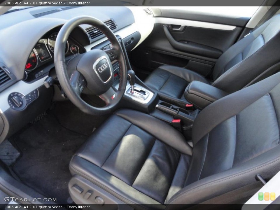 Ebony Interior Prime Interior for the 2006 Audi A4 2.0T quattro Sedan #43166417