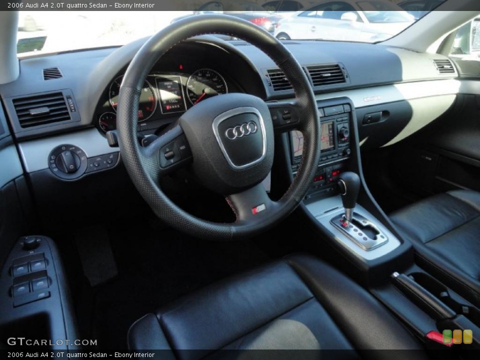 Ebony Interior Dashboard for the 2006 Audi A4 2.0T quattro Sedan #43166437