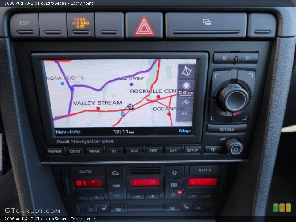 Ebony Interior Navigation for the 2006 Audi A4 2.0T quattro Sedan #43166469