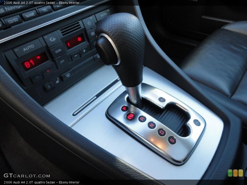 Ebony Interior Transmission for the 2006 Audi A4 2.0T quattro Sedan #43166489