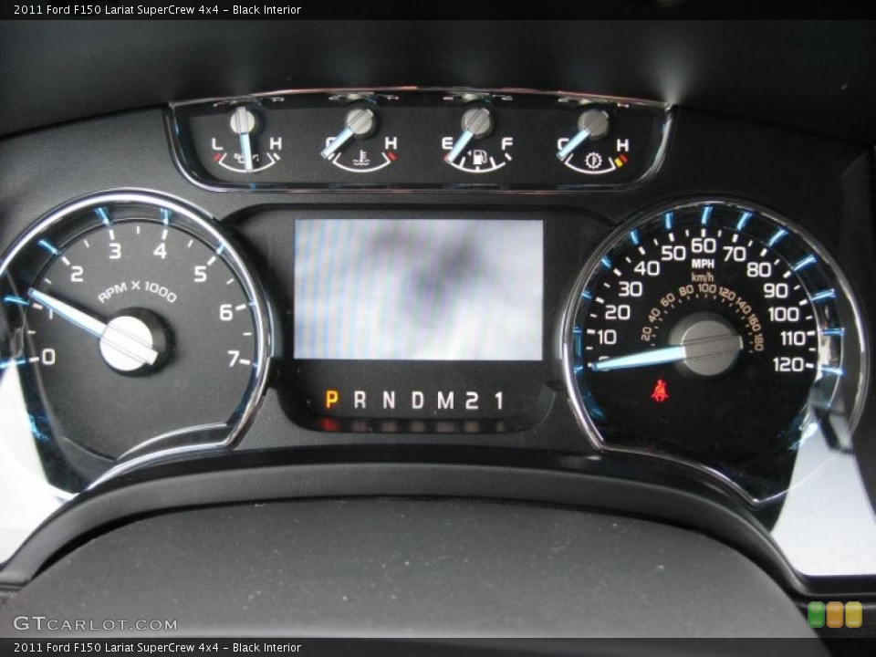Black Interior Gauges for the 2011 Ford F150 Lariat SuperCrew 4x4 #43168285