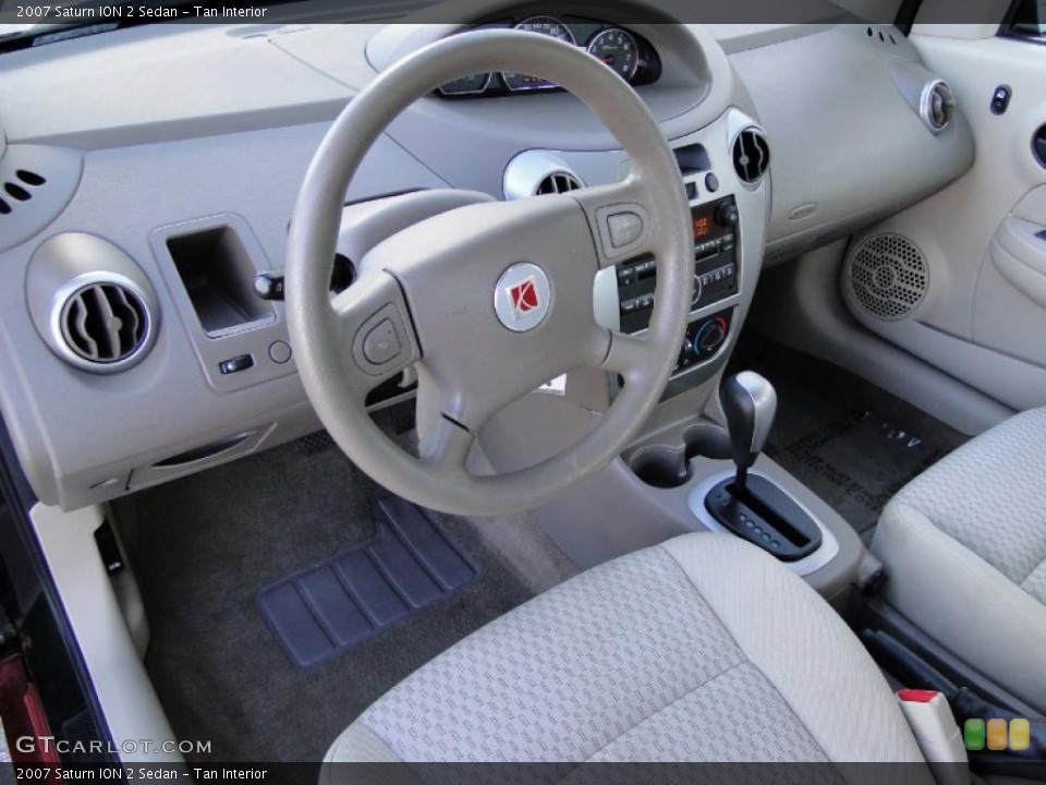 Tan Interior Prime Interior for the 2007 Saturn ION 2 Sedan #43169125