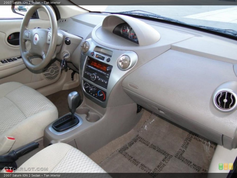 Tan Interior Dashboard for the 2007 Saturn ION 2 Sedan #43169317