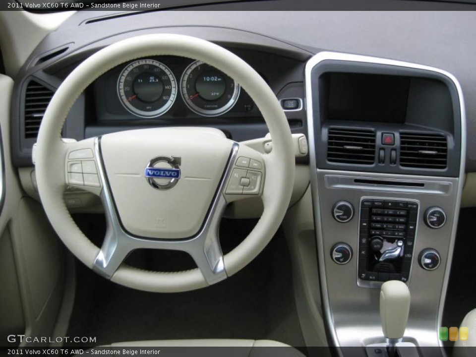 Sandstone Beige Interior Dashboard for the 2011 Volvo XC60 T6 AWD #43171457