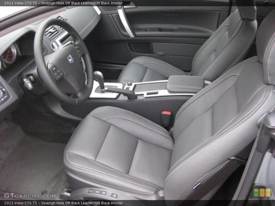 Soverign Hide Off Black Leather/Off Black Interior Photo for the 2011 Volvo C70 T5 #43171749