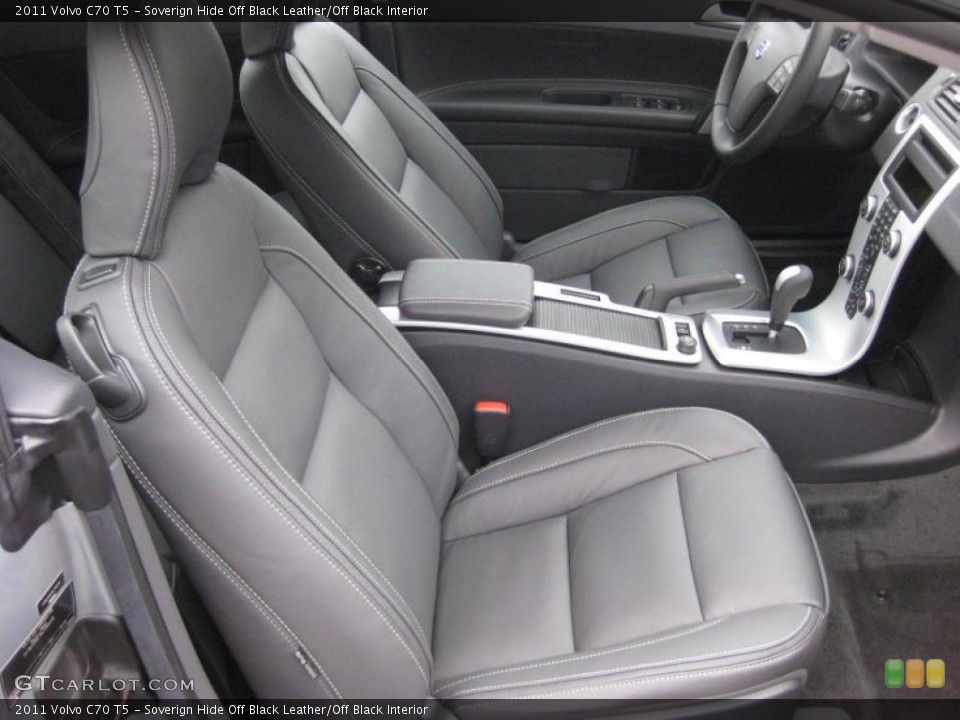 Soverign Hide Off Black Leather/Off Black Interior Photo for the 2011 Volvo C70 T5 #43171849