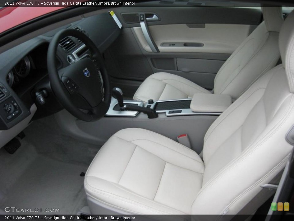 Soverign Hide Calcite Leather/Umbra Brown Interior Photo for the 2011 Volvo C70 T5 #43172709