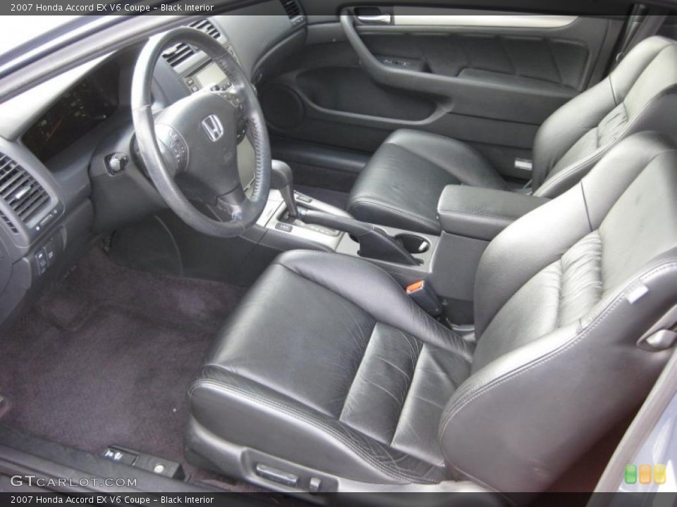 Black Interior Photo for the 2007 Honda Accord EX V6 Coupe #43176942