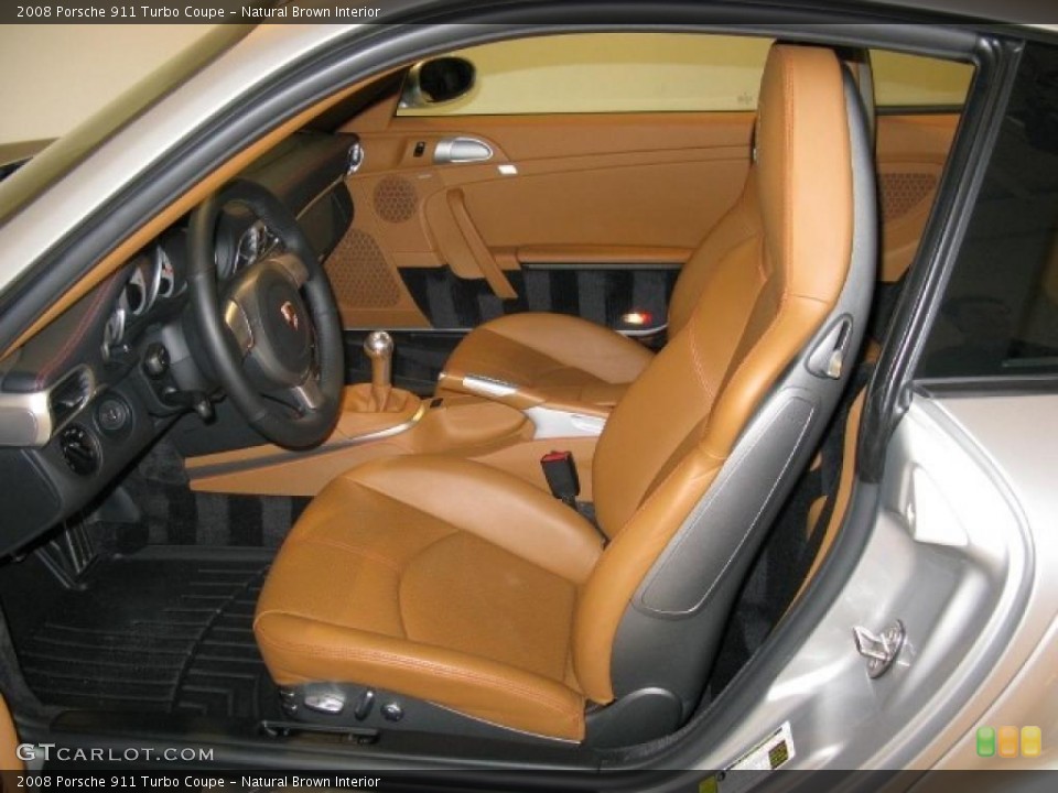Natural Brown Interior Photo for the 2008 Porsche 911 Turbo Coupe #43188210
