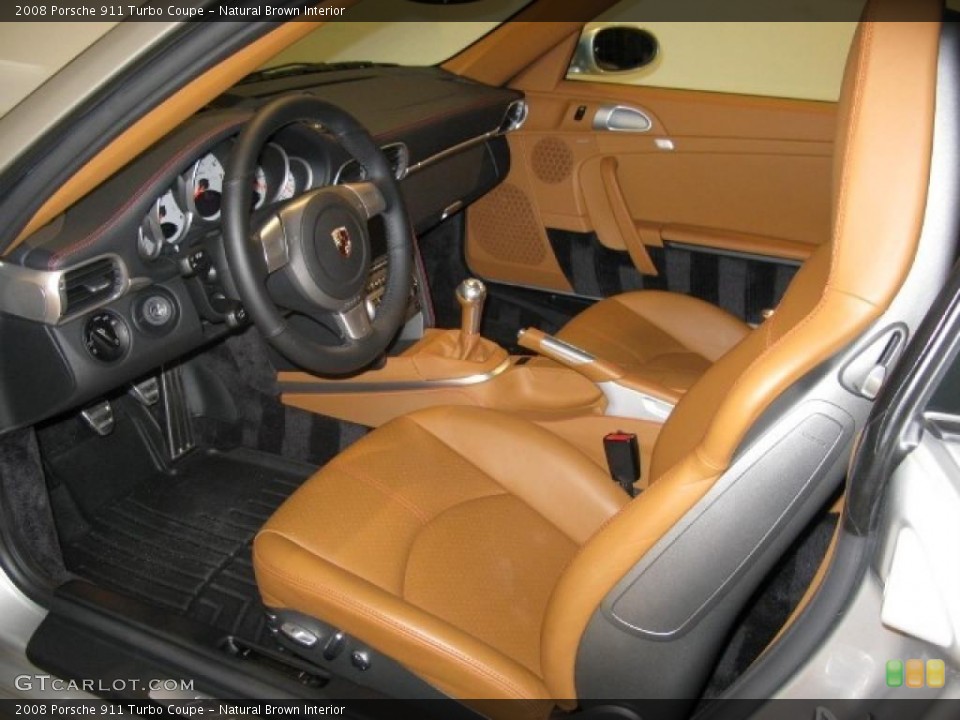 Natural Brown Interior Photo for the 2008 Porsche 911 Turbo Coupe #43188226