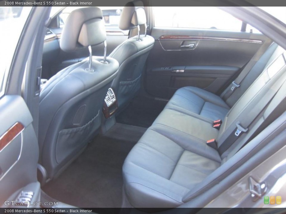 Black Interior Photo for the 2008 Mercedes-Benz S 550 Sedan #43190226