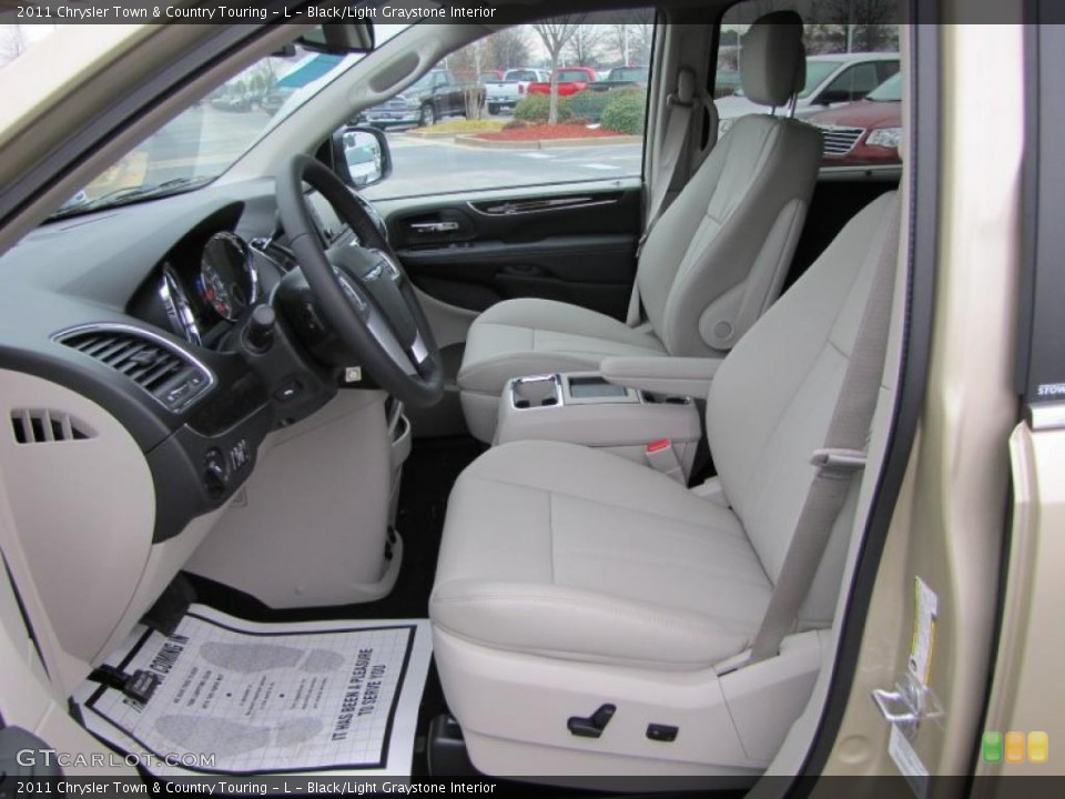 Black/Light Graystone Interior Photo for the 2011 Chrysler Town & Country Touring - L #43192746