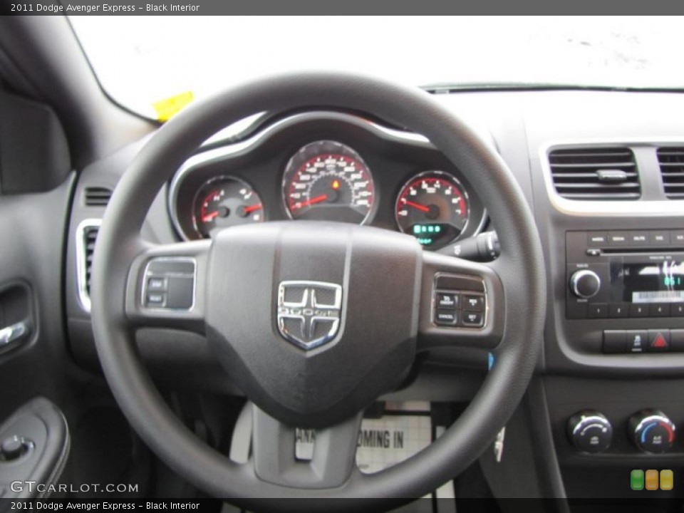 Black Interior Steering Wheel for the 2011 Dodge Avenger Express #43193562