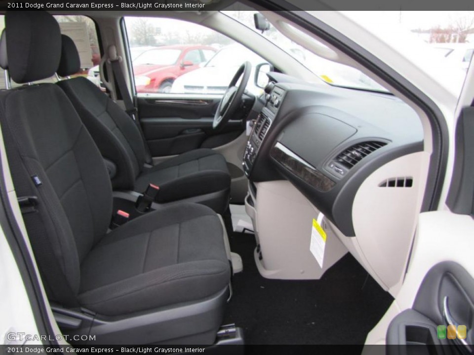 Black/Light Graystone Interior Photo for the 2011 Dodge Grand Caravan Express #43193746