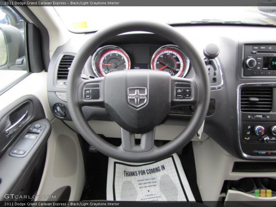 Black/Light Graystone Interior Dashboard for the 2011 Dodge Grand Caravan Express #43194222