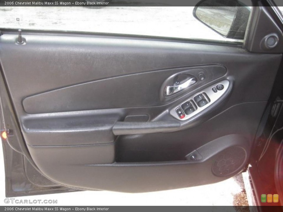 Ebony Black Interior Door Panel for the 2006 Chevrolet Malibu Maxx SS Wagon #43196921