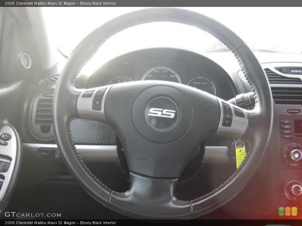 Ebony Black Interior Steering Wheel for the 2006 Chevrolet Malibu Maxx SS Wagon #43197002