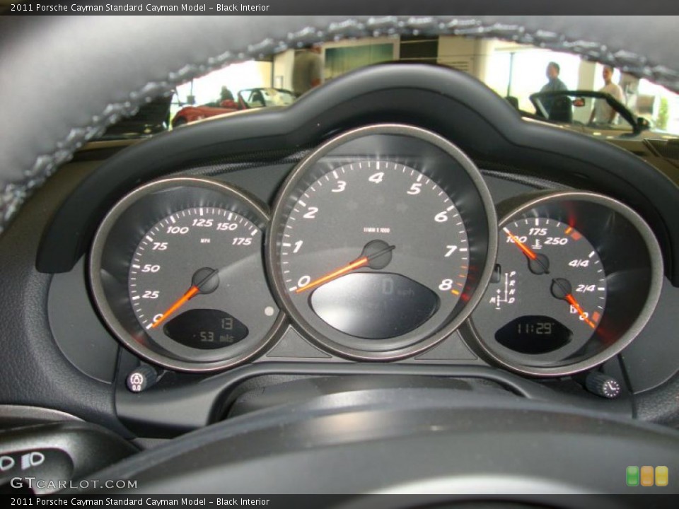 Black Interior Gauges for the 2011 Porsche Cayman  #43202060