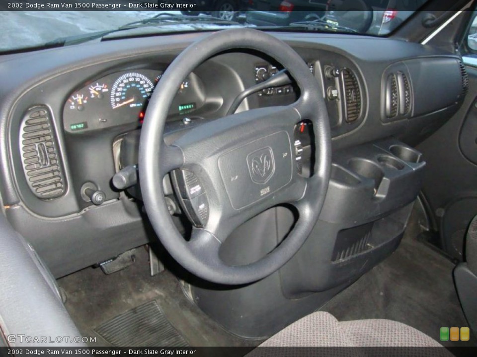 Dark Slate Gray Interior Dashboard for the 2002 Dodge Ram Van 1500 Passenger #43208402