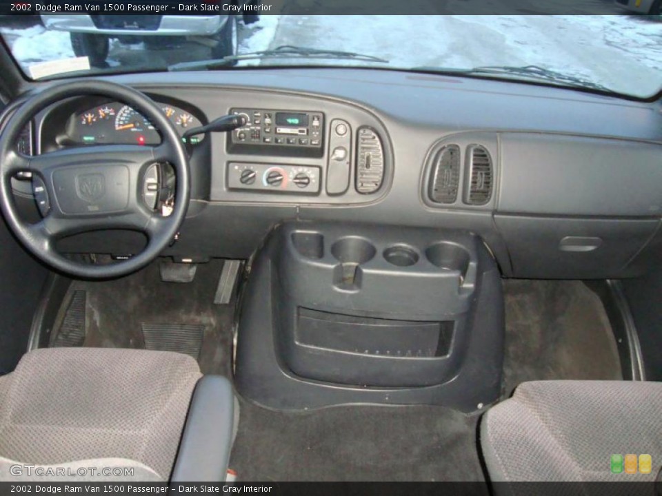 Dark Slate Gray Interior Dashboard for the 2002 Dodge Ram Van 1500 Passenger #43208618