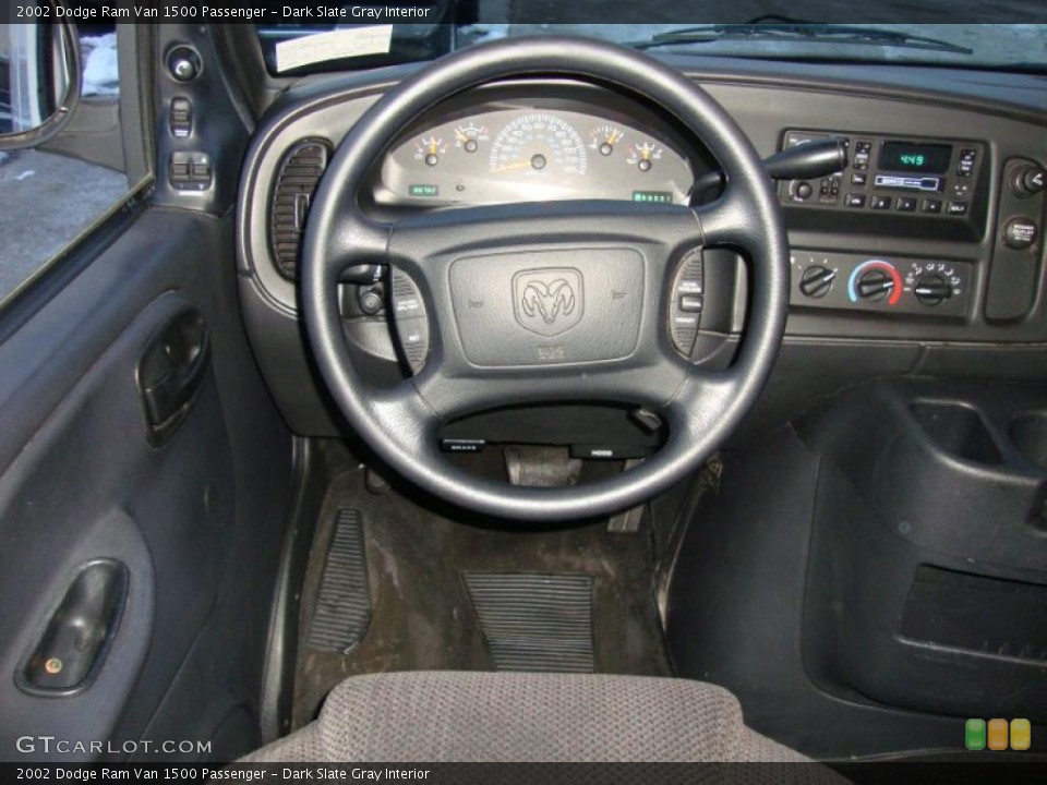 Dark Slate Gray Interior Dashboard for the 2002 Dodge Ram Van 1500 Passenger #43208638