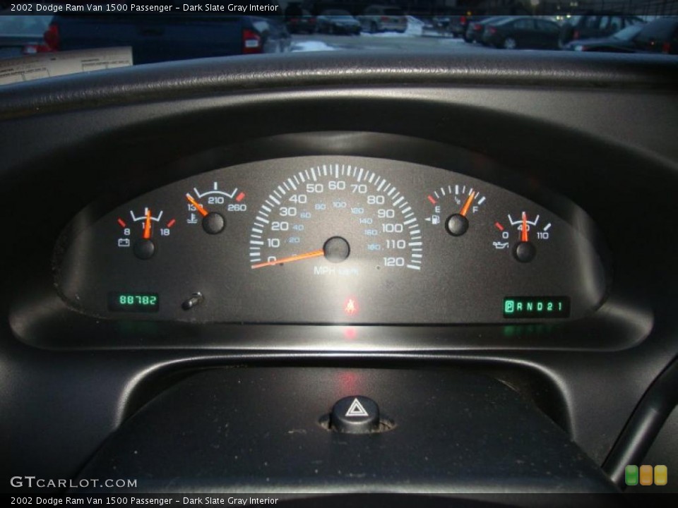 Dark Slate Gray Interior Gauges for the 2002 Dodge Ram Van 1500 Passenger #43208906