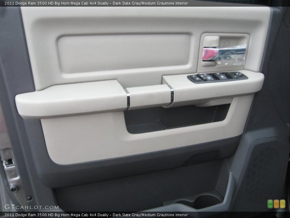 Dark Slate Gray/Medium Graystone Interior Door Panel for the 2011 Dodge Ram 3500 HD Big Horn Mega Cab 4x4 Dually #43209702