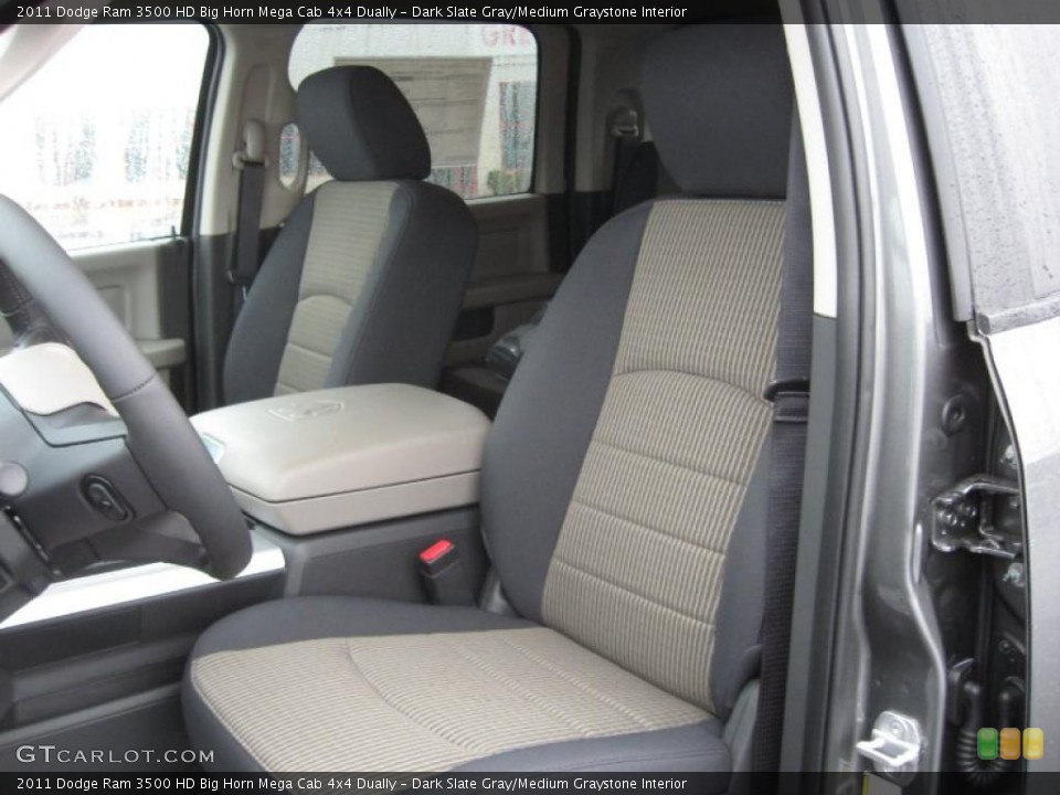 Dark Slate Gray/Medium Graystone Interior Photo for the 2011 Dodge Ram 3500 HD Big Horn Mega Cab 4x4 Dually #43209714
