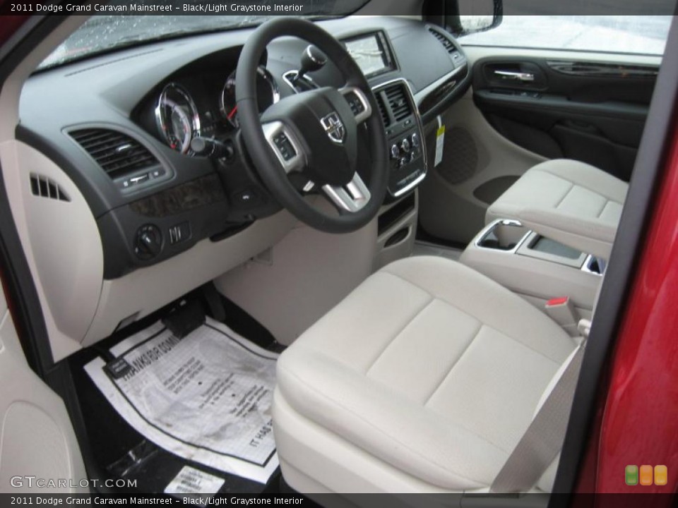 Black/Light Graystone Interior Photo for the 2011 Dodge Grand Caravan Mainstreet #43210562