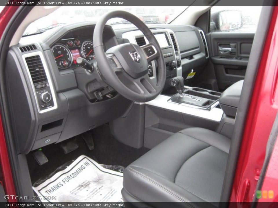 Dark Slate Gray Interior Photo for the 2011 Dodge Ram 1500 Sport Crew Cab 4x4 #43211706