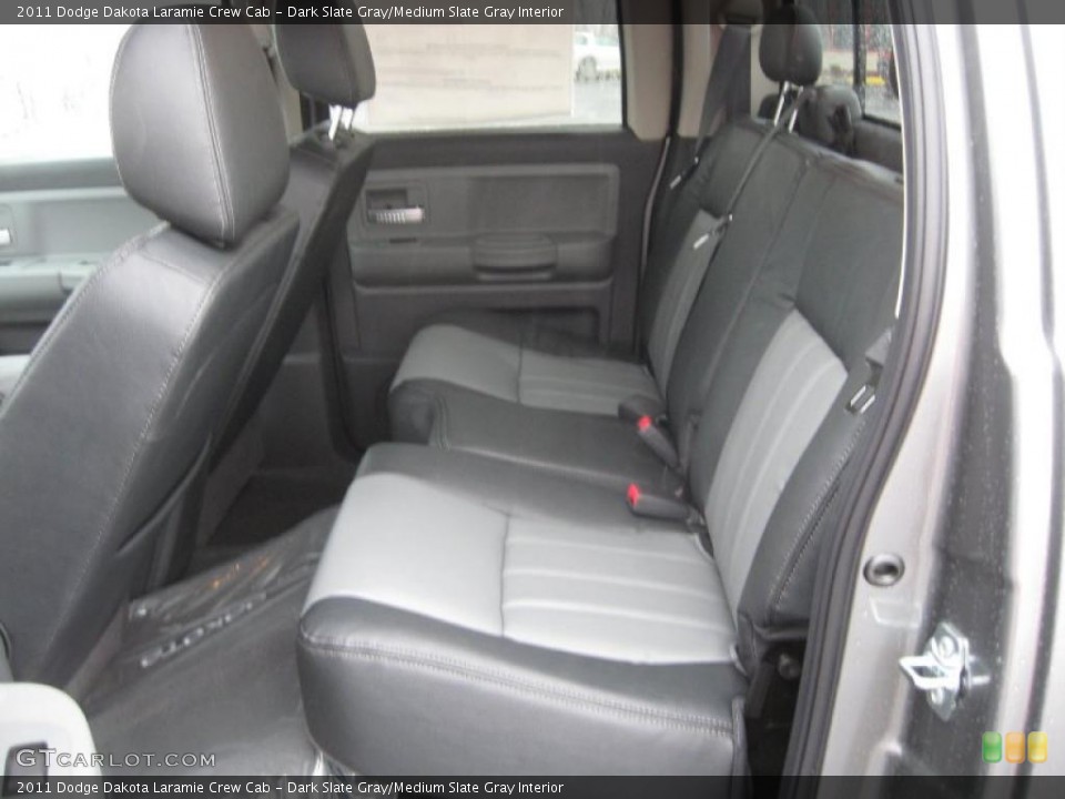 Dark Slate Gray/Medium Slate Gray Interior Photo for the 2011 Dodge Dakota Laramie Crew Cab #43212562
