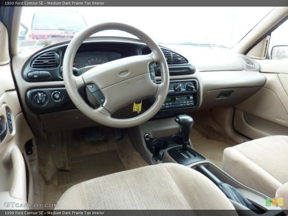 Medium Dark Prairie Tan Interior Prime Interior for the 1999 Ford Contour SE #43214684