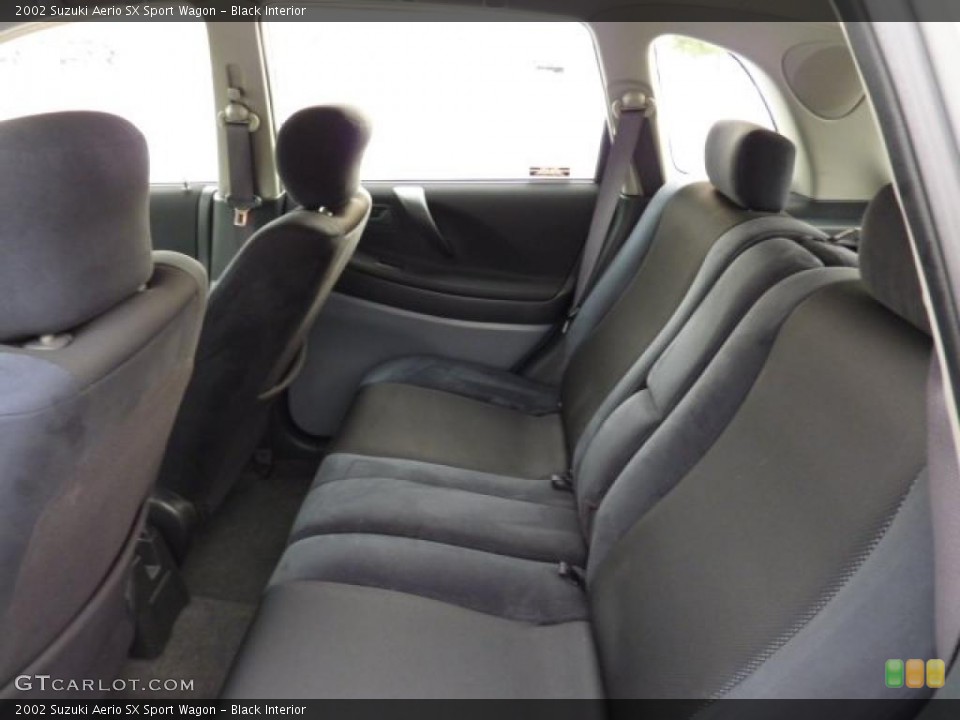 Black Interior Photo for the 2002 Suzuki Aerio SX Sport Wagon #43215417
