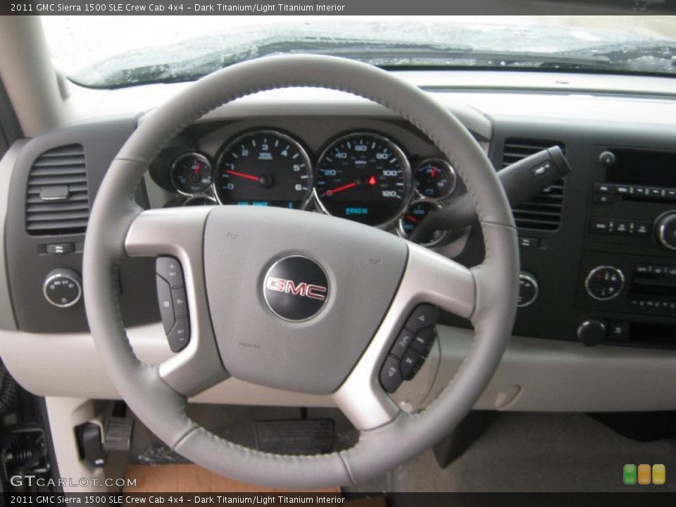 Dark Titanium/Light Titanium Interior Steering Wheel for the 2011 GMC Sierra 1500 SLE Crew Cab 4x4 #43218042