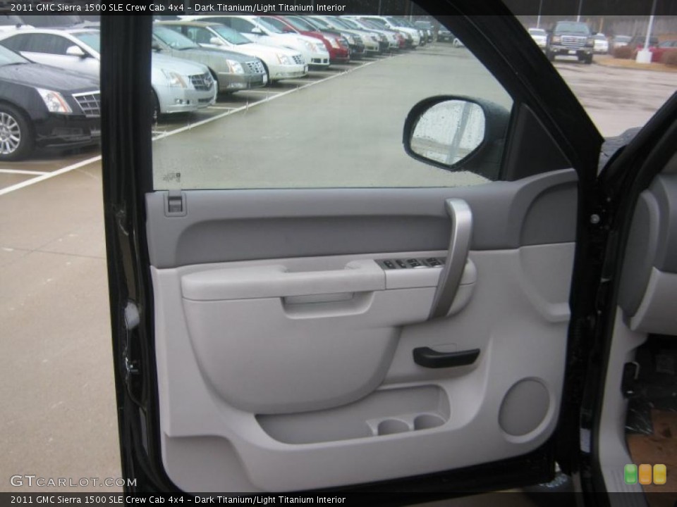 Dark Titanium/Light Titanium Interior Door Panel for the 2011 GMC Sierra 1500 SLE Crew Cab 4x4 #43218556