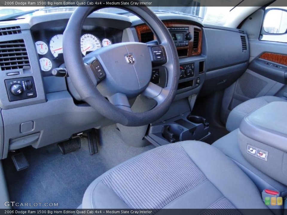 Medium Slate Gray Interior Prime Interior for the 2006 Dodge Ram 1500 Big Horn Edition Quad Cab 4x4 #43219482