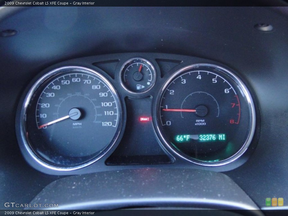 Gray Interior Gauges for the 2009 Chevrolet Cobalt LS XFE Coupe #43220146