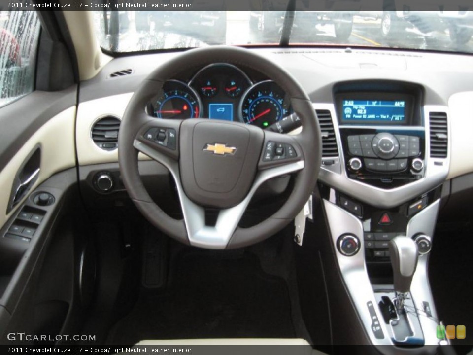 Cocoa/Light Neutral Leather Interior Dashboard for the 2011 Chevrolet Cruze LTZ #43221343