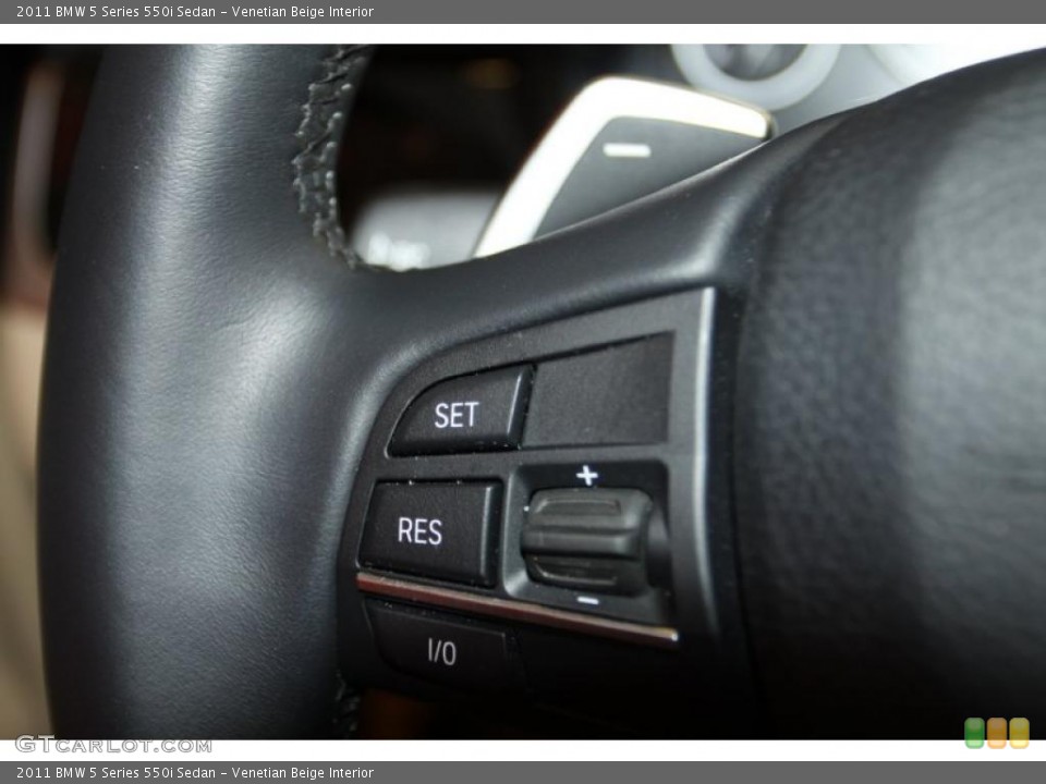 Venetian Beige Interior Controls for the 2011 BMW 5 Series 550i Sedan #43226251