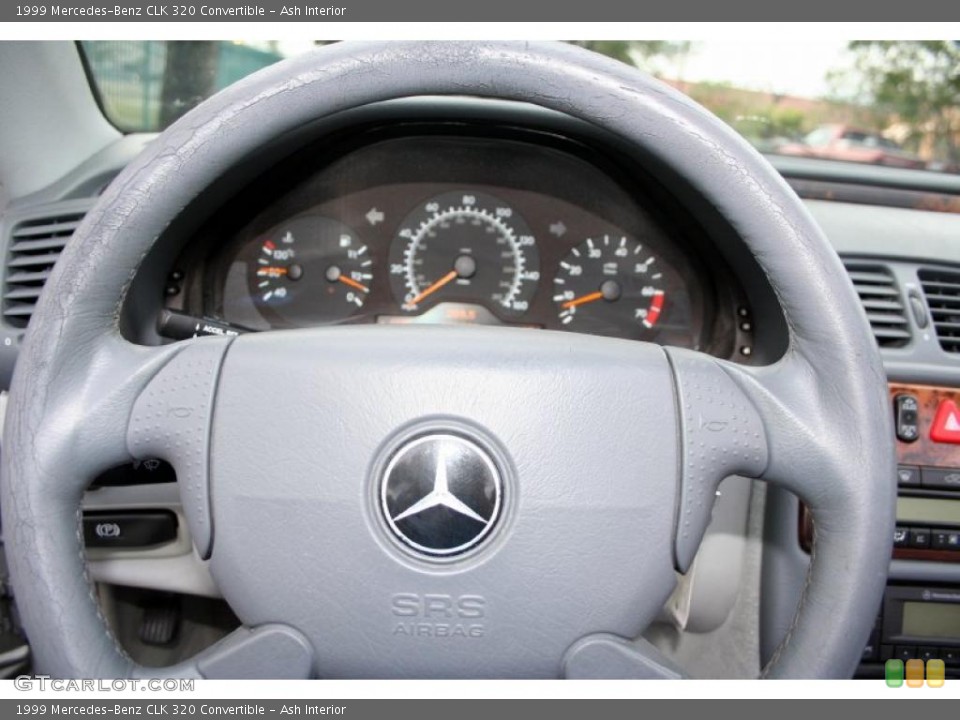 Ash Interior Steering Wheel for the 1999 Mercedes-Benz CLK 320 Convertible #43226515