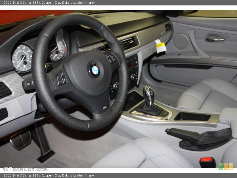 Gray Dakota Leather Interior Prime Interior for the 2011 BMW 3 Series 335is Coupe #43227259