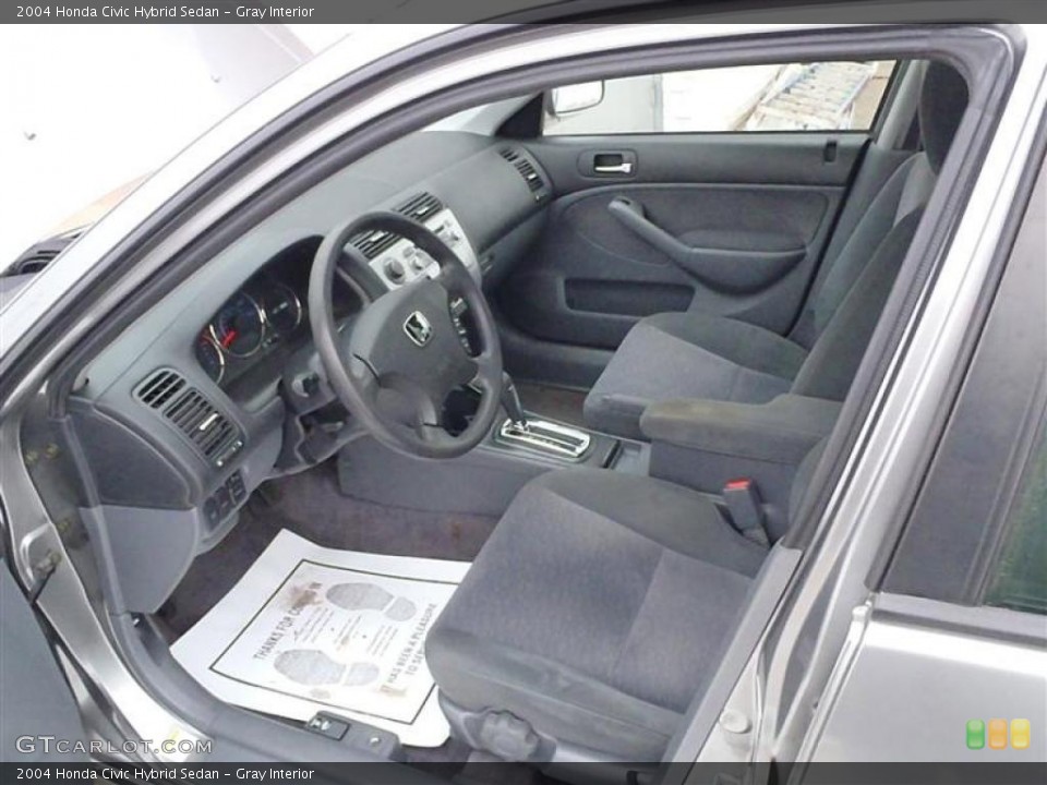 Gray Interior Photo for the 2004 Honda Civic Hybrid Sedan #43228763