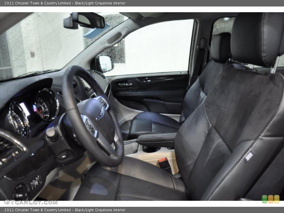 Black/Light Graystone Interior Photo for the 2011 Chrysler Town & Country Limited #43234134