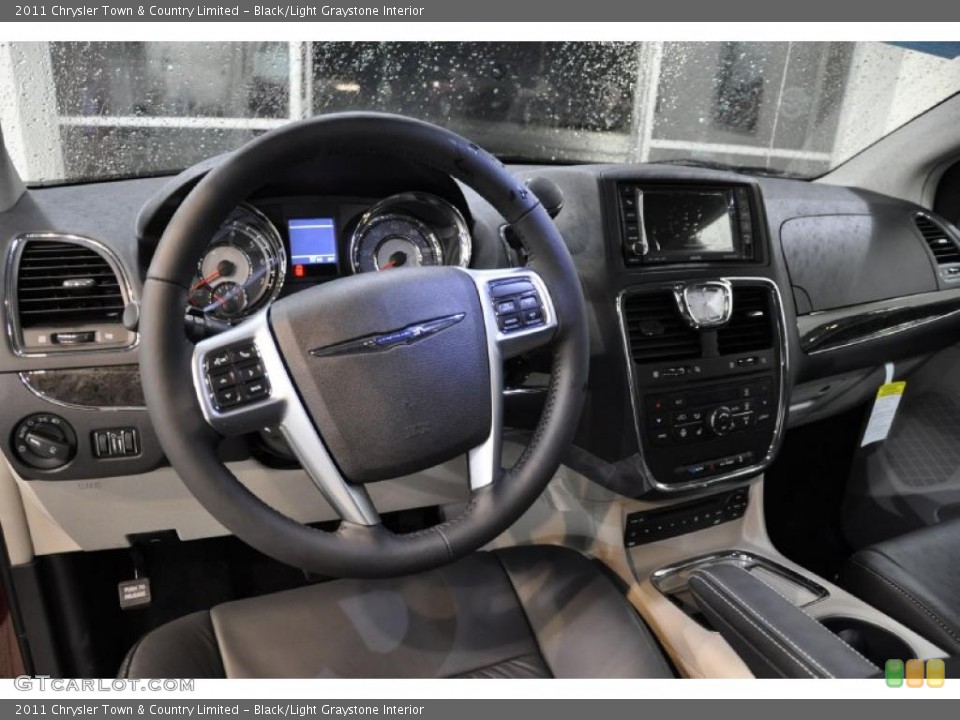 Black/Light Graystone Interior Dashboard for the 2011 Chrysler Town & Country Limited #43234220
